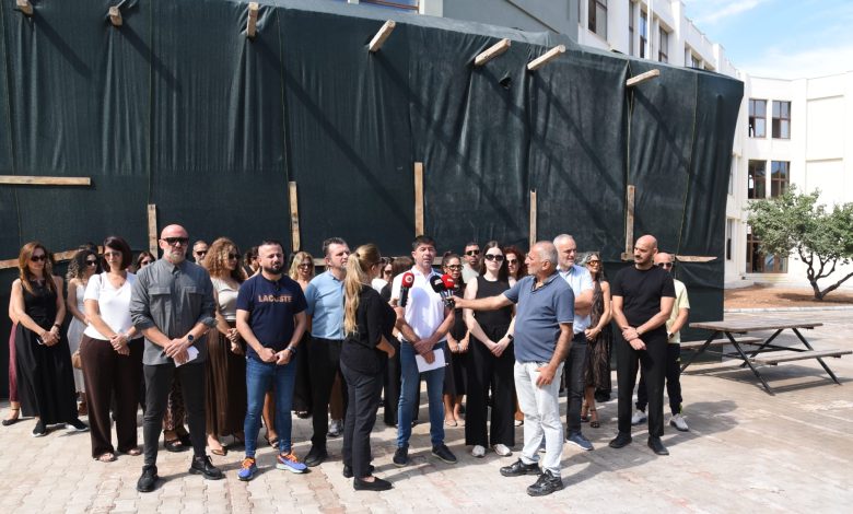 KTOEÖS, Namık Kemal Lisesi’nde basın açıklaması yaptı