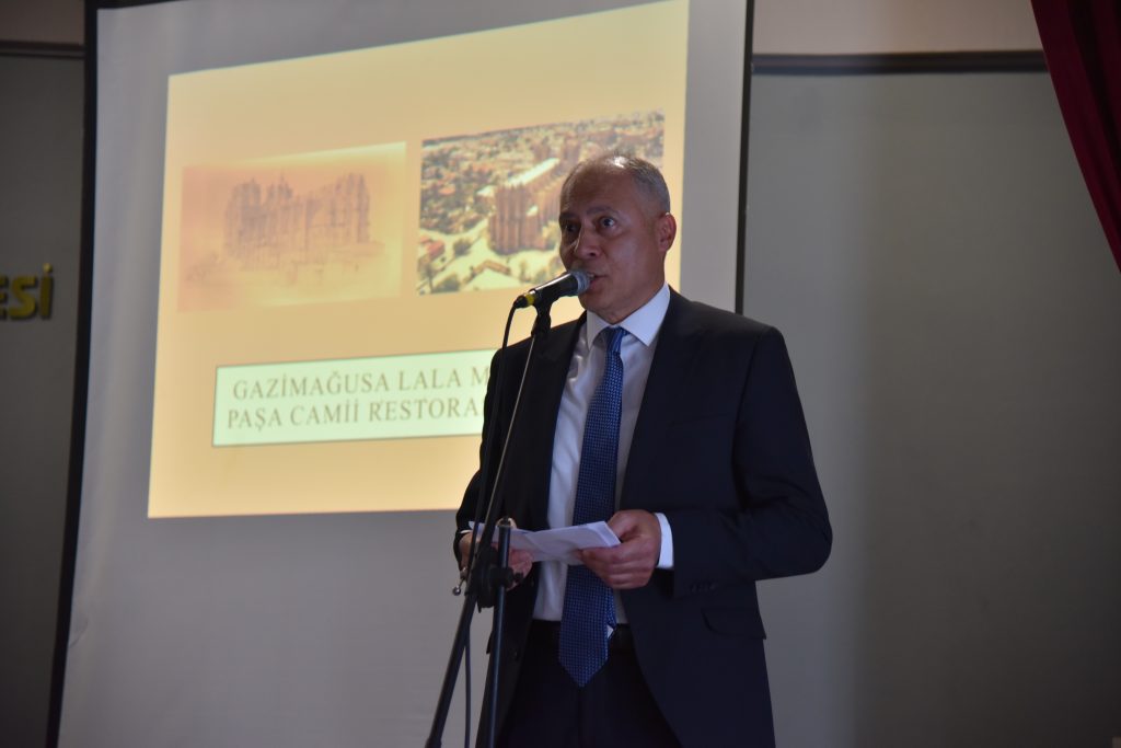 Lala Mustafa Paşa Camii ve Medresesi’ndeki restorasyon çalışmalarıyla ilgilı bilgilendirme toplantısı düzenlendi