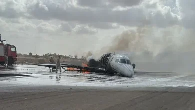 Libya'nın Misrata kentinde özel bir uçağın iniş sırasında pistten çıktığı bildirildi