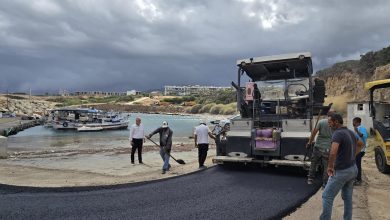 Tatlısu bölgesindeki balıkçı barınağı yolu asfaltlandı