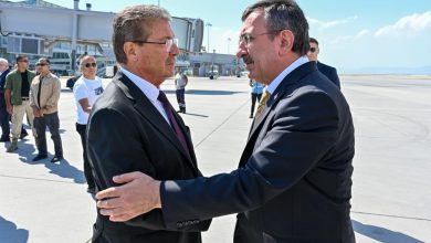 Türkiye Cumhurbaşkanı Yardımcısı Cevdet Yılmaz, taziye ziyareti için KKTC'de