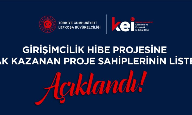 Türkiye Cumhuriyeti kaynaklı girişimcilik hibe programı sonuçları açıklandı