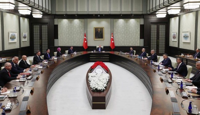 Türkiye’de kabine toplanıyor: Gündem fon soruşturması ve Terörsüz Türkiye süreci