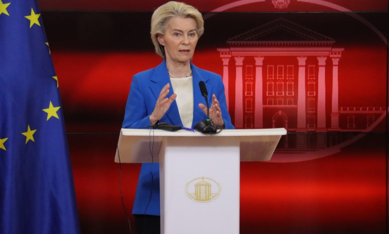 AB Komisyonu Başkanı von der Leyen: "Kuzey Makedonya AB'ye ait"