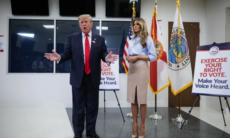 ABD Başkanı Trump, erken oy kullanma işlemlerinin başladığı Florida'da oyunu kullandı