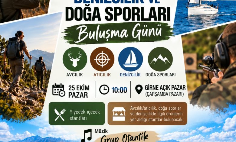 ‘Avcılık, Atıcılık, Denizcilik ve Doğa Sporları Buluşma Günü’ düzenleniyor