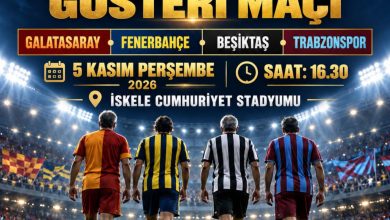 Bazı eski Galatasaray, Fenerbahçe, Beşiktaş ve Trabzonspor futbolcuları İskele'de gösteri maçı yapacak