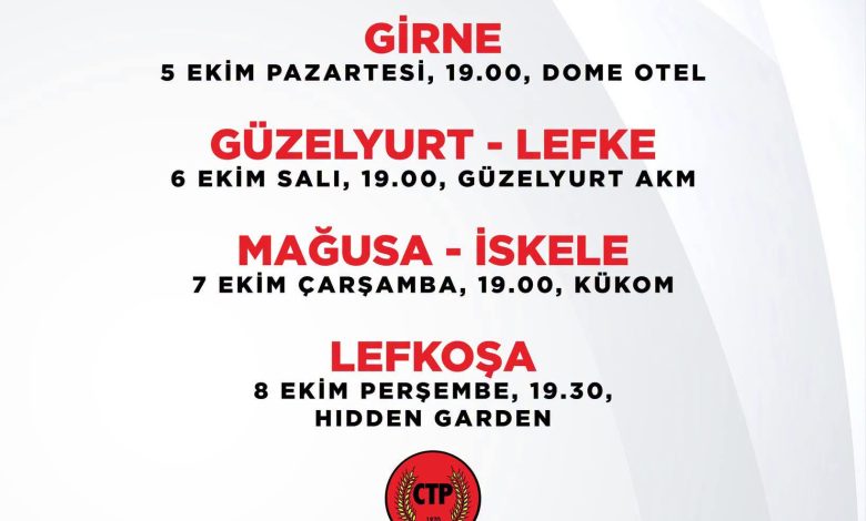 CTP milletvekili aday adaylarını onayladı… Ön seçim 11 Ekim’de yapılacak