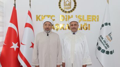 Diyanet İşleri Başkanı Arpaguş, Din İşleri Başkanı Moral'ı ziyaret etti