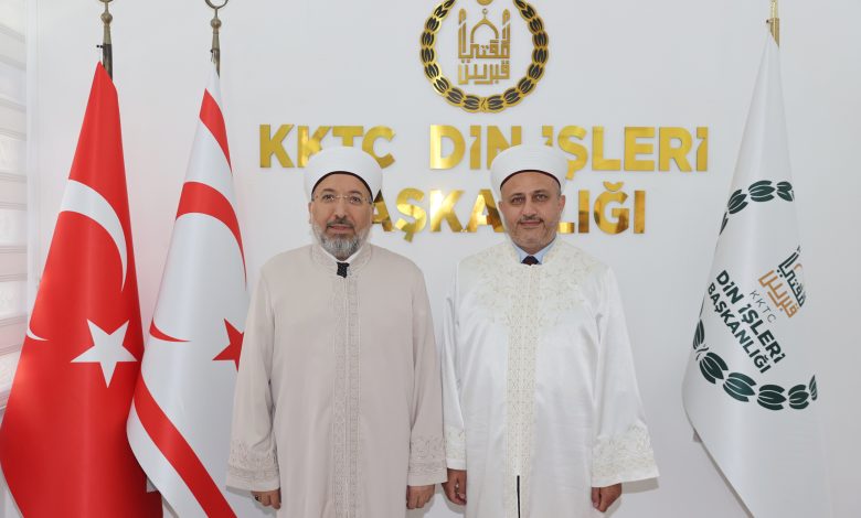 Diyanet İşleri Başkanı Arpaguş, Din İşleri Başkanı Moral'ı ziyaret etti