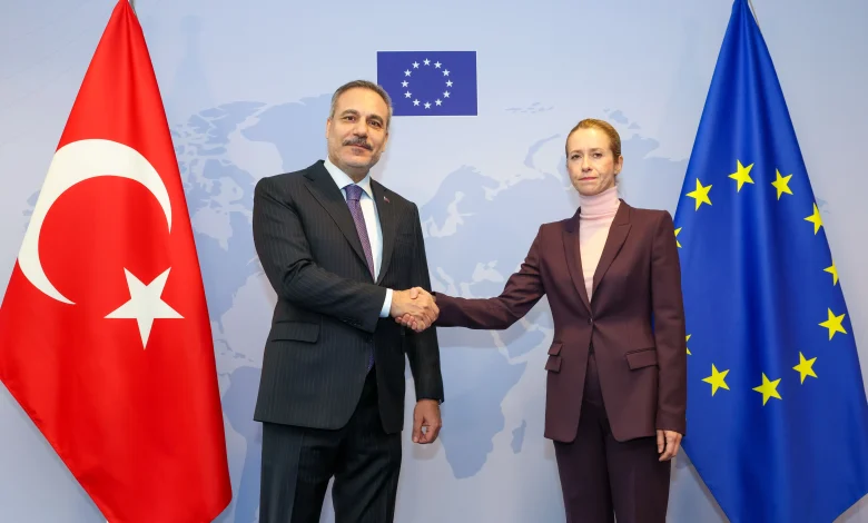 Fidan, Brüksel'de Kallas ile bir araya geldi
