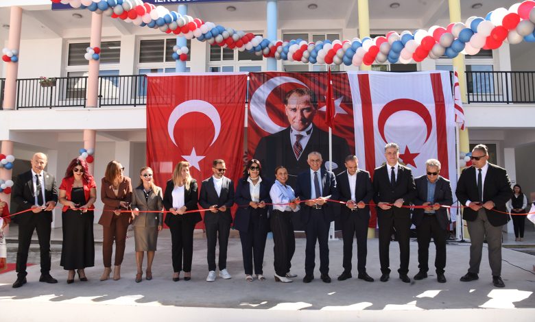 Haspolat Gülen Tüfekçi İlkokulu’nda yeni derslik binaları ve oyun parkı açıldı