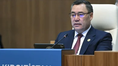 Kırgızistan Cumhurbaşkanı Caparov, TDT Devlet Başkanları Konseyi 13. Zirvesi'nde konuştu