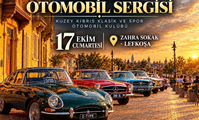 Klasik otomobiller cumartesi Zahra Sokak’ta sergilenecek