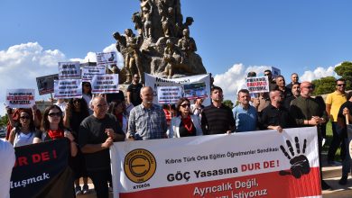 KTOEÖS, Gazimağusa merkez ve çevre okullarda grev ve eylem yaptı