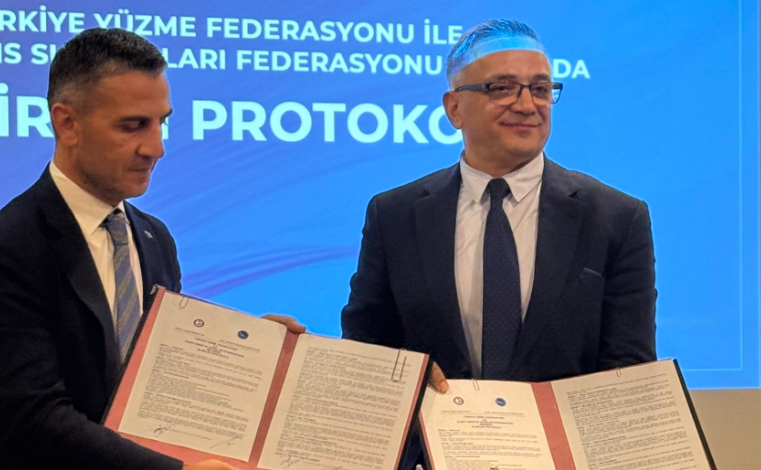 Kuzey Kıbrıs Su Sporları Federasyonu ile Türkiye Yüzme Federasyonu arasında protokol imzalandı
