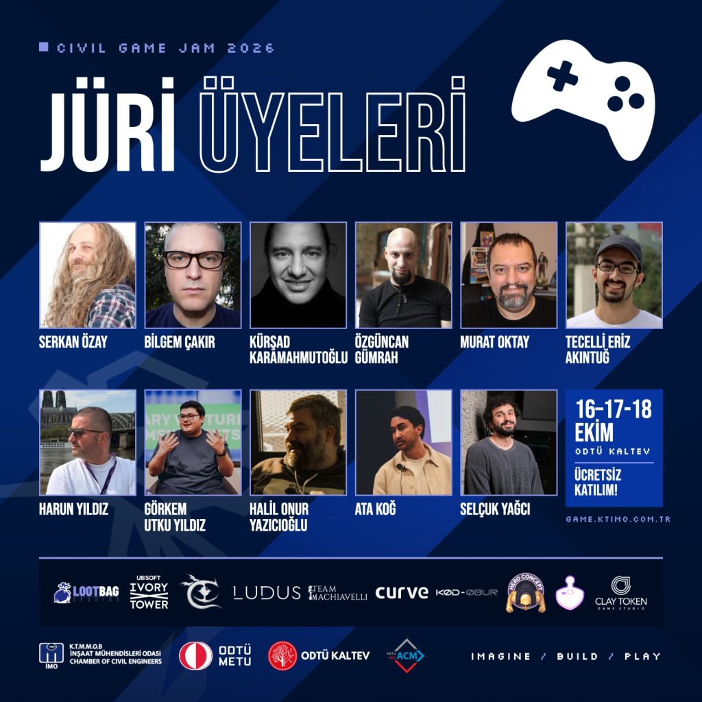 Oyun projelerinin geliştirileceği Civil Game Jam, ODTÜ KKK’de başlıyor