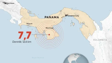 Panama’da 7,7 büyüklüğünde deprem