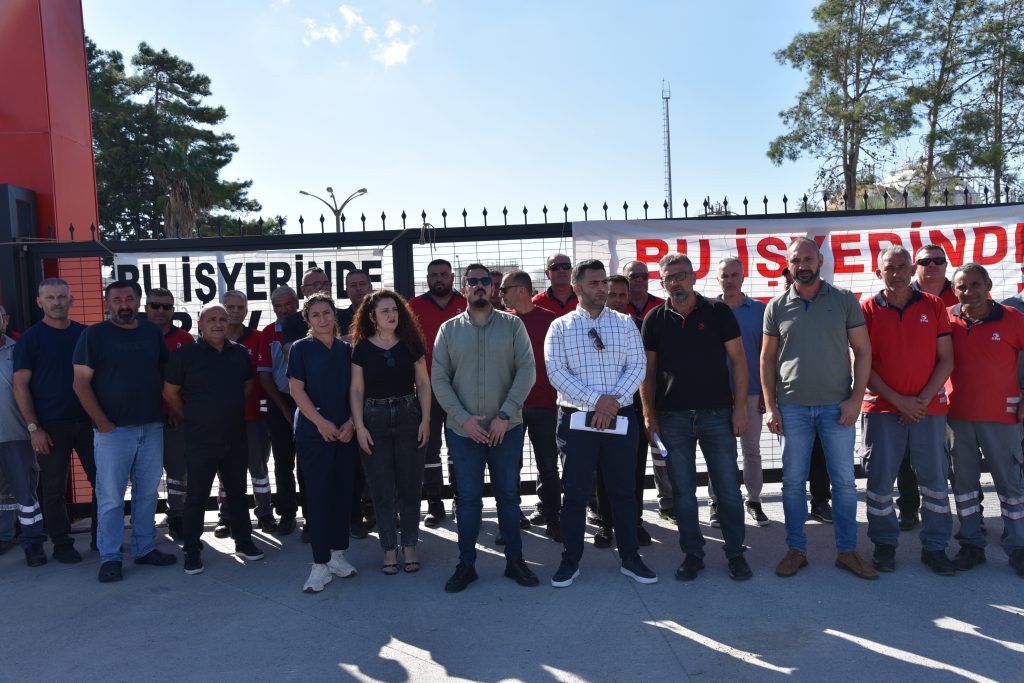Petrol İşçileri Sendikası’nın Kıbrıs Türk Petrolleri’ndeki uyarı grevi devam ediyor