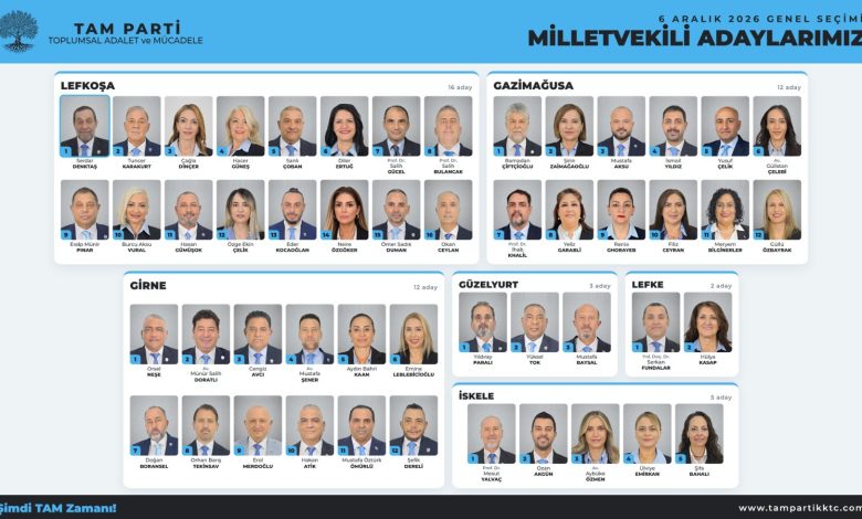 TAM Parti 50 milletvekili adayını açıkladı