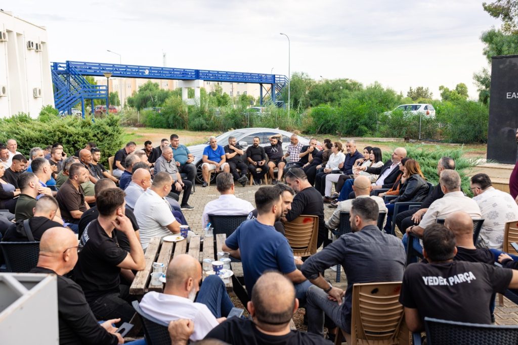 UBP Gazimağusa Belediye Başkan adayı Bozkurt, sanayi bölgesini ziyaret etti