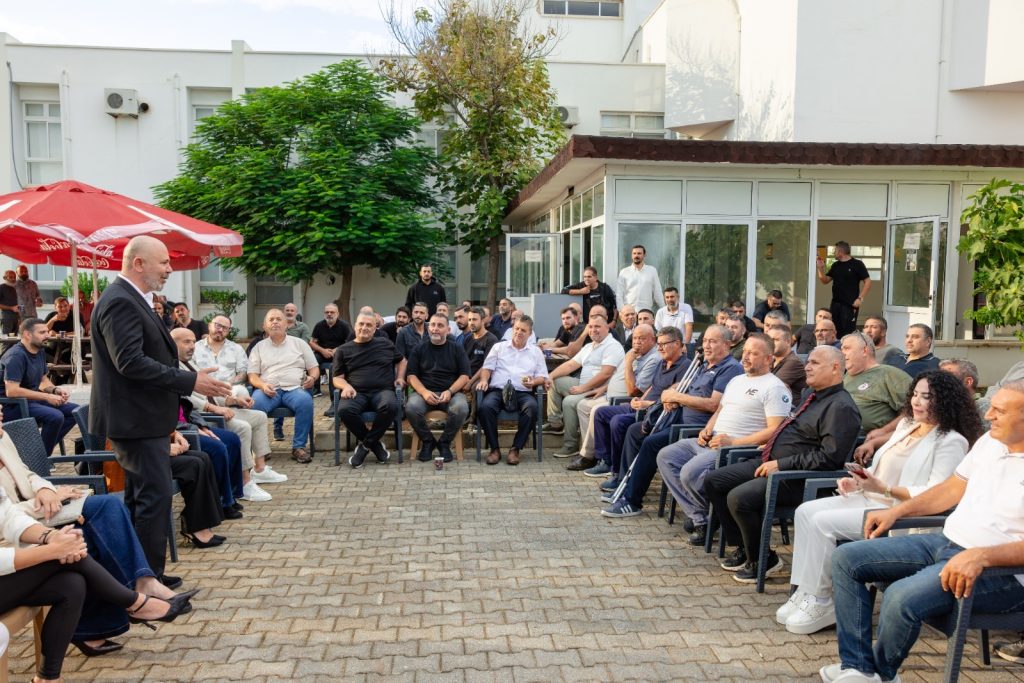 UBP Gazimağusa Belediye Başkan adayı Bozkurt, sanayi bölgesini ziyaret etti