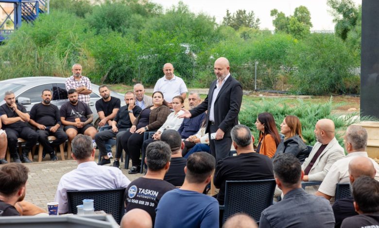 UBP Gazimağusa Belediye Başkan adayı Bozkurt, sanayi bölgesini ziyaret etti