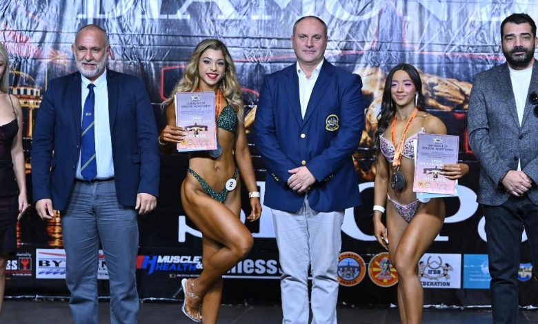 Vücut geliştirme milli takım sporcularından, Makedonya’da çifte şampiyonluk...